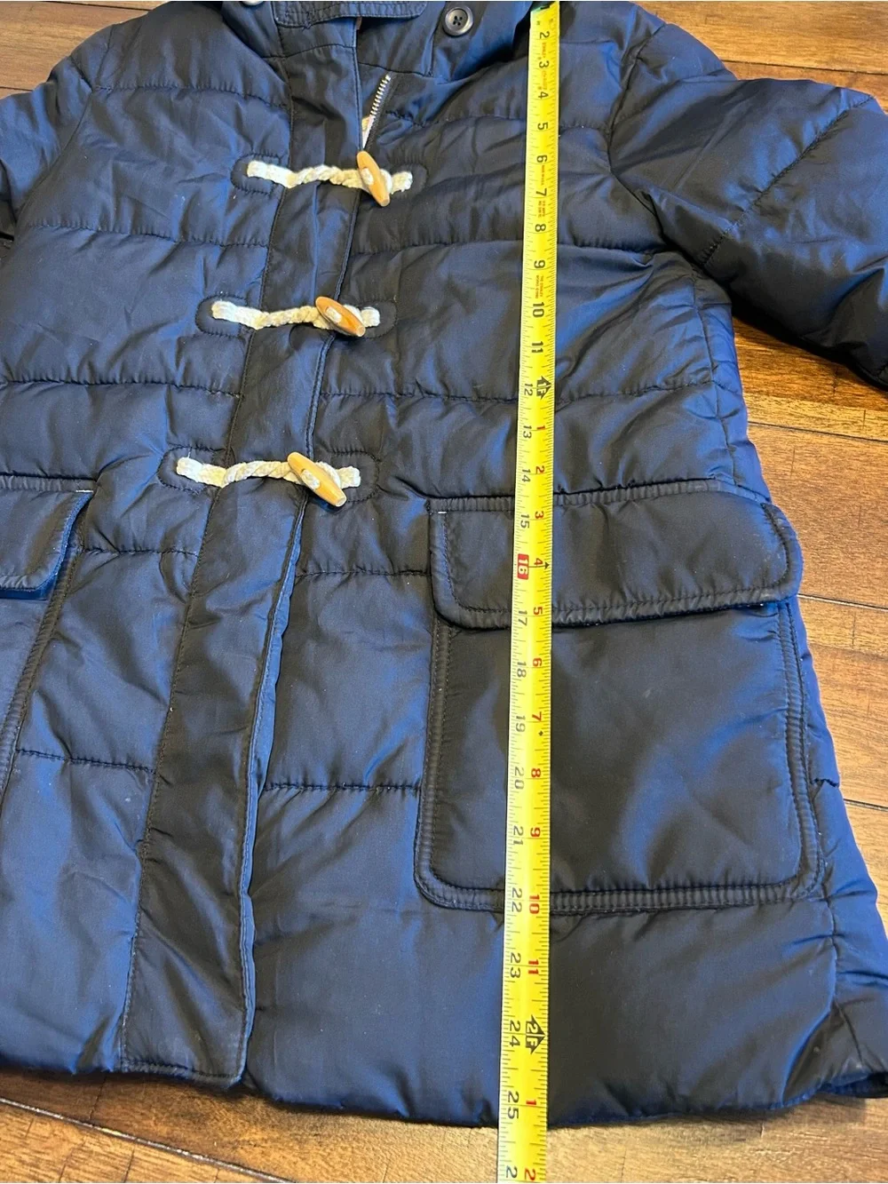 Boden Girls Puffer Coat Size Y 9-10 Navy Blue Hooded